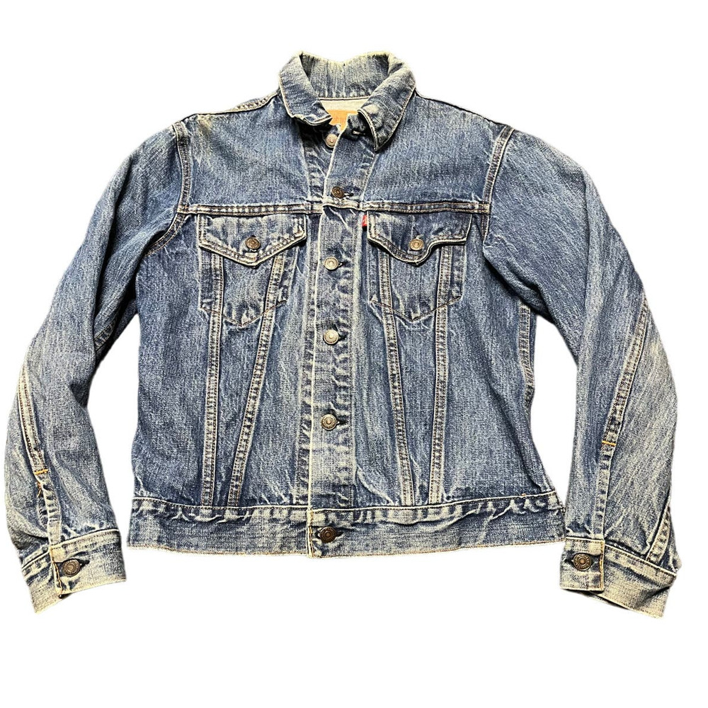 Vintage Levi's Distressed Trucker Denim Jacket Size‎ Medium Men's